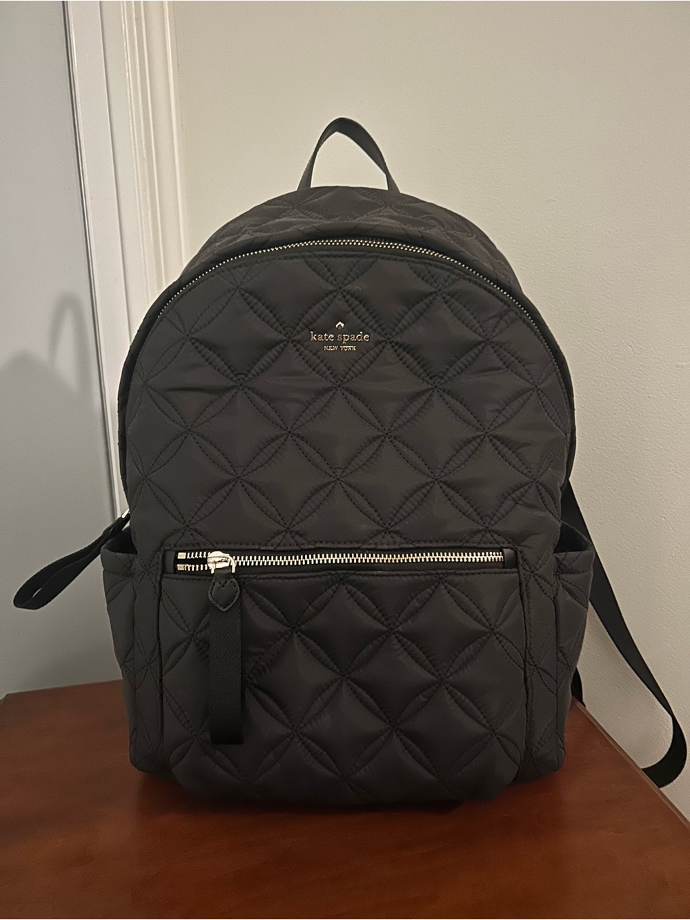 kate spade Quilted Black Nylon Backpack